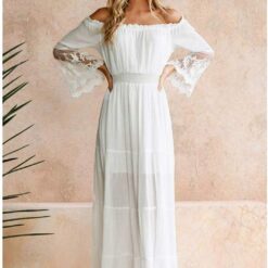 Robe De Soirée Longue Bustier Blanche image 19 | Soirée Blanche