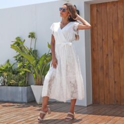 Robe Blanche Boheme Femme image 16 | Soirée Blanche