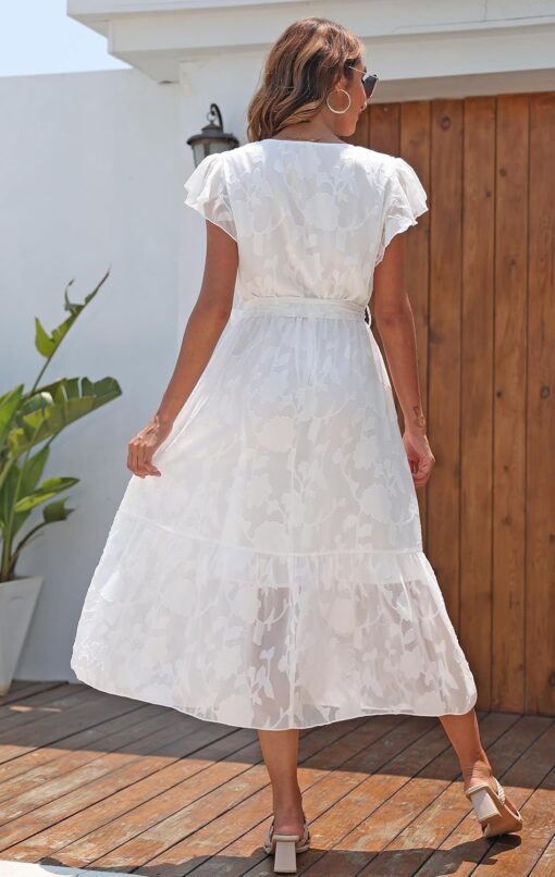 Robe Blanche Boheme Femme – Image 6