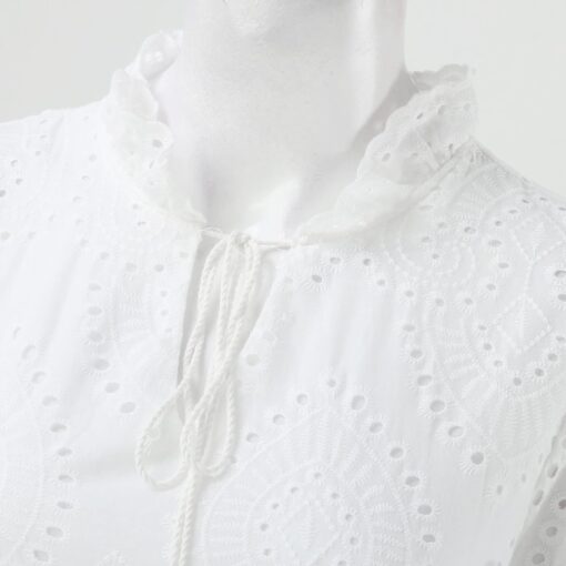 Robe Blanche Courte Grande Taille – Image 8