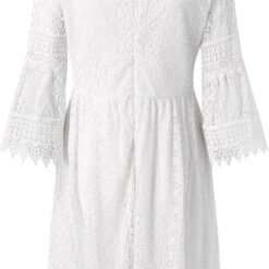 Robe Évasée Mi Longue Blanche image 11 | Soirée Blanche