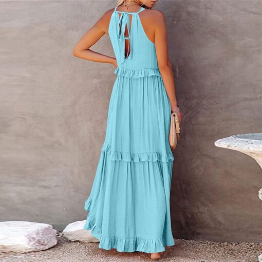 Robe Blanche Courte Cocktail Bohème – Image 5