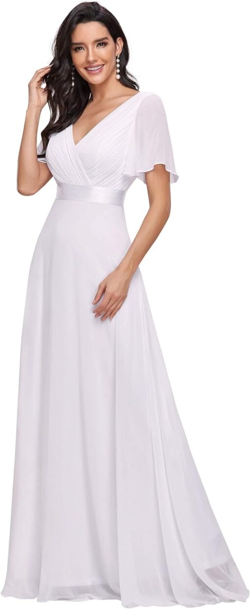 Robe Blanche Longue Soirée – Image 2