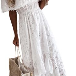 Robe Blanche Longue Dentelle image 11 | Soirée Blanche