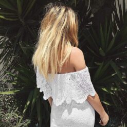 Robe Courte Blanche Boheme image 13 | Soirée Blanche