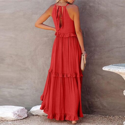 Robe Longue Fluide Blanche Boheme – Image 5