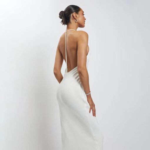 Robe Blanche Soirée Longue – Image 5