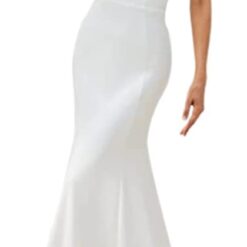 Robe De Mariée Sirène Dos Nu Sexy Blanche image 8 | Soirée Blanche