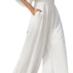 Combinaison Barboteuse Femmes avec Manches Courtes image 9 | Soirée Blanche Combinaison Barboteuse Femmes avec Manches Courtes image 8 | Soirée Blanche