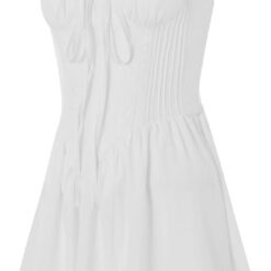 Robe Blanche Courte A Volant image 12 | Soirée Blanche Robe Blanche Courte A Volant image 11 | Soirée Blanche