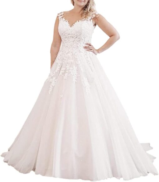Robe De Mariée Grande Taille Bohème – Image 2