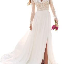 Robe De Mariée Bohème Dentelle image 8 | Soirée Blanche