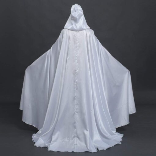 Robe Cape Longue Blanche – Image 5