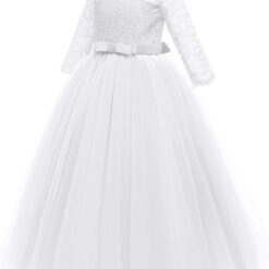 Robe de mariée princesse rose nude à encolure carrée image 17 | Soirée Blanche