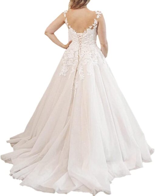Robe De Mariée Grande Taille Bohème – Image 3
