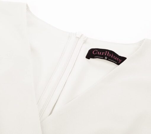 Robe Blanche Courte Mariage – Image 9