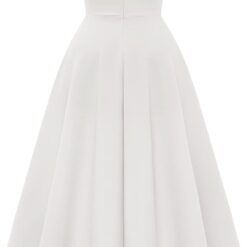 Robe Longue Cocktail Blanche image 10 | Soirée Blanche