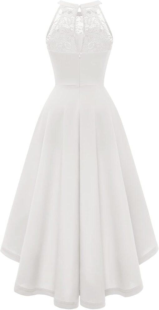Robe Longue Cocktail Blanche – Image 3
