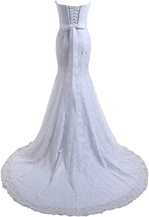 Robe De Mariée Romantique Blanche – Image 3