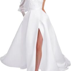 Robe De Mariée Manches Courtes En Tulle image 7 | Soirée Blanche Robe De Mariée Manches Courtes En Tulle image 6 | Soirée Blanche