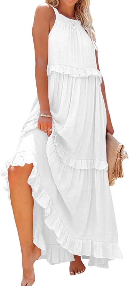 Maxi Robe Blanche Boheme – Image 7