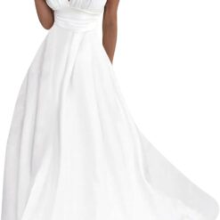 Robe De Soirée Longue Blanche image 7 | Soirée Blanche