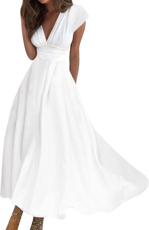 Robe De Soirée Longue Blanche – Image 2