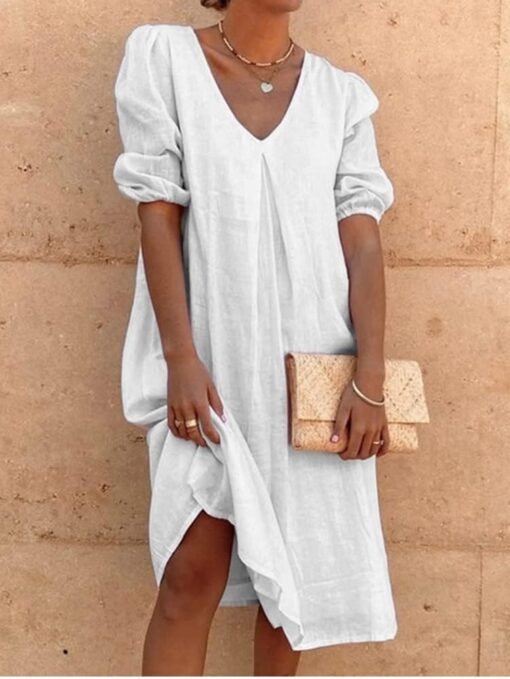 Robe Blanche Été – Image 4