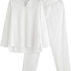 Ensemble d'été détendu 2 pièces Homme image 18 | Soirée Blanche Ensemble d'été détendu 2 pièces Homme image 17 | Soirée Blanche