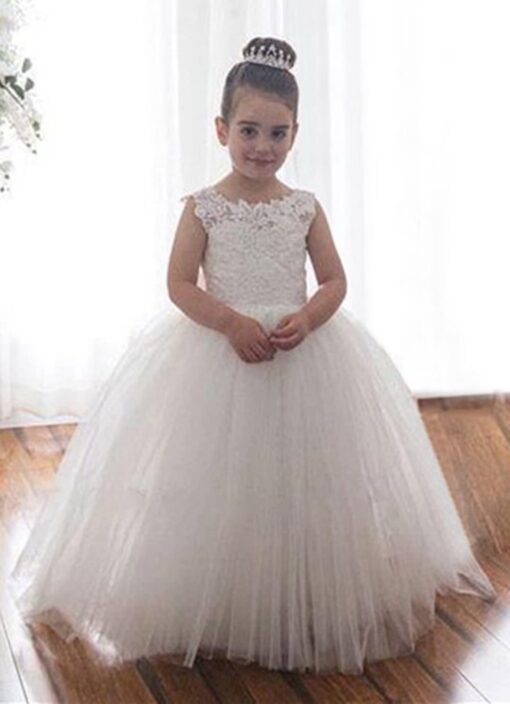Robe Longue Blanche Boheme Dentelle – Image 3