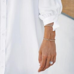 Robe Flouze Boutonnée Longue Fleuries image 14 | Soirée Blanche