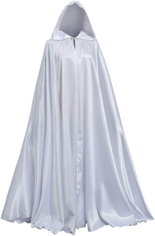 Robe Cape Longue Blanche – Image 2
