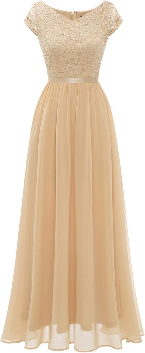 Robe De Mariée Romantique Bohème A Dentelle – Image 2