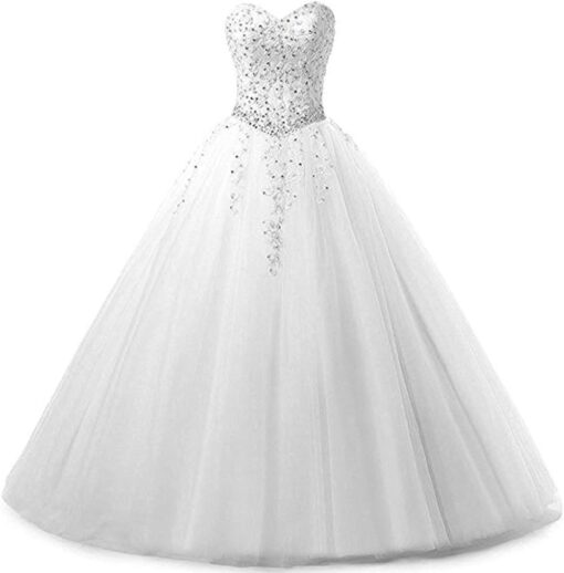 Robe De Mariée Princesse Bustier Illusion – Image 2