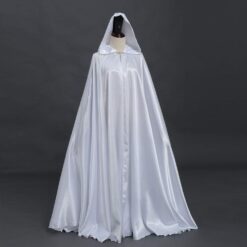 Robe Cape Longue Blanche image 10 | Soirée Blanche