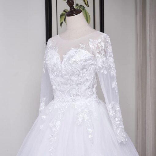 Robe De Mariée Dentelle Grande Taille – Image 5