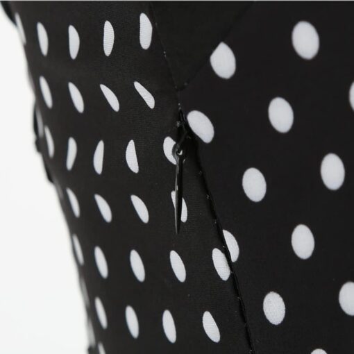 Robe De Cocktail Noire Et Blanche – Image 6