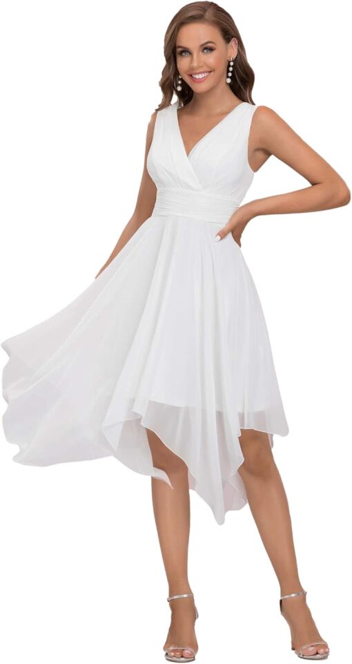 Robe De Soirée Blanche Courte – Image 2