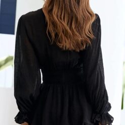 Robe Courte Blanche Manche Longue image 12 | Soirée Blanche Robe Courte Blanche Manche Longue image 11 | Soirée Blanche