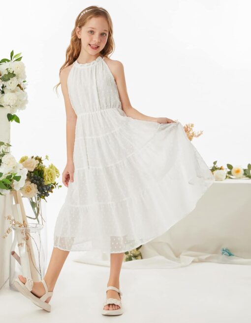 Robe Dentelle Blanche Enfant – Image 5