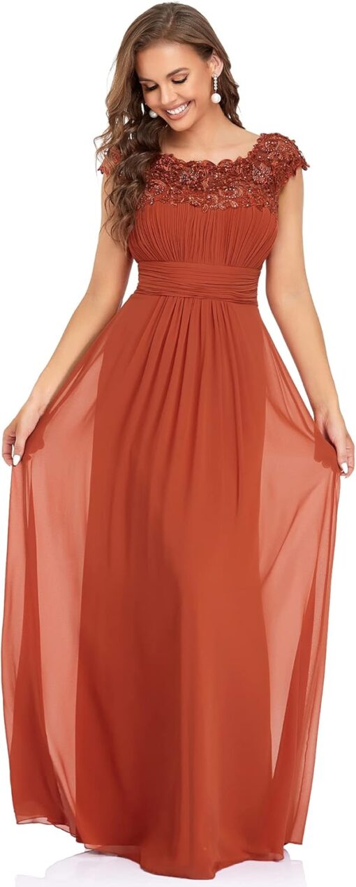 Robe De Mariée Princesse Manches Tombantes Blanche – Image 7