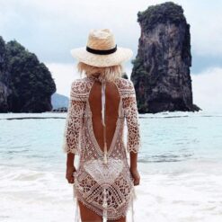 Robe Plage Dentelle Blanche image 18 | Soirée Blanche
