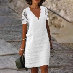 Robe Longue Blanche Boheme Manches Longues image 10 | Soirée Blanche