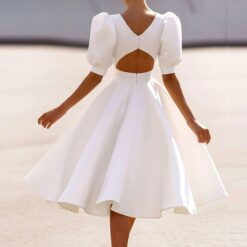 Robe De Soirée Blanche Manche Longue image 13 | Soirée Blanche