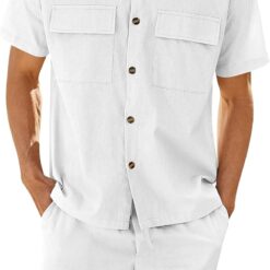 Ensemble d'été Lin pour homme image 8 | Soirée Blanche