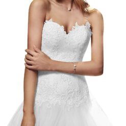 Robe De Mariée Princesse Blanche Avec Strass image 10 | Soirée Blanche