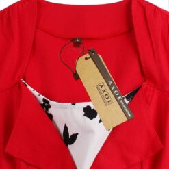 Robe Cocktail Rouge Et Blanche image 20 | Soirée Blanche