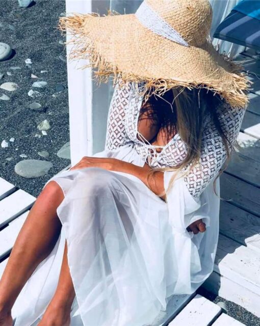 Robe Blanche Manche Longue – Image 8