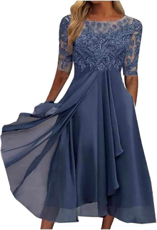 Robe Blanche Boheme Dentelle – Image 2