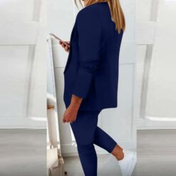 Tailleur Slim Fit Femme 2 Pièces Classique image 15 | Soirée Blanche Tailleur Slim Fit Femme 2 Pièces Classique image 14 | Soirée Blanche